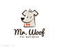 标志说明：Mr.Woof宠物时装品牌logo标志设计。——logoquan