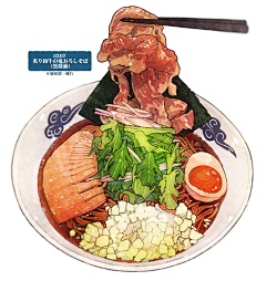 兜轉圓圈采集到插画-食物