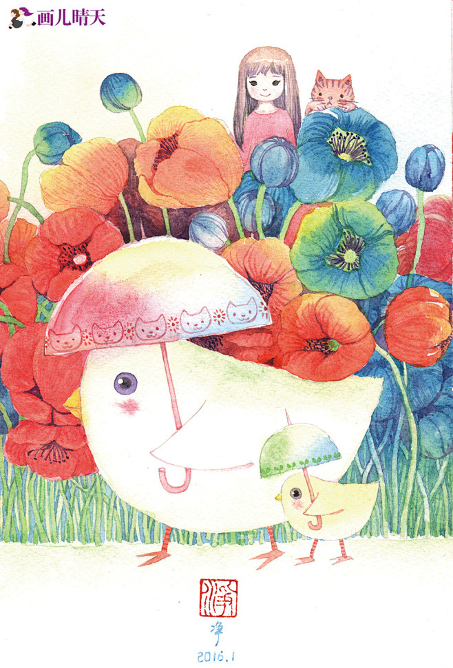 画儿晴天 油画 水彩画 丙烯画 欢迎收藏...