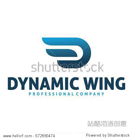 Dynamic wing logo
