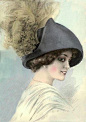 绝美！19世纪欧洲女士的帽子美图