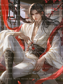 赛多封面设计工作室采集到版权-古风男【授权QQ3324352440】