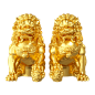 黄金免抠狮PNG(1200×1200)