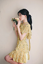 Amelie dress line. lemon flower olivia dress/30% event!