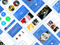 极简主义风格音乐类APP UI KIT套装下载 [fig] Muzika - Music UI Kit