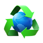 PNG、SVG格式的回收地球插图