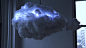 Thunderstorm cloud lamp