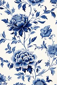 青花瓷图形背景底图