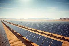 太阳能绿色新能源光伏板图片摄影图