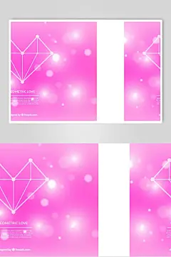 英文红色爱心情人节贺卡矢量元素