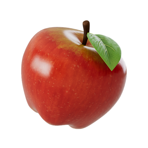 红苹果 @到位啦UI素材 80款水果食品...