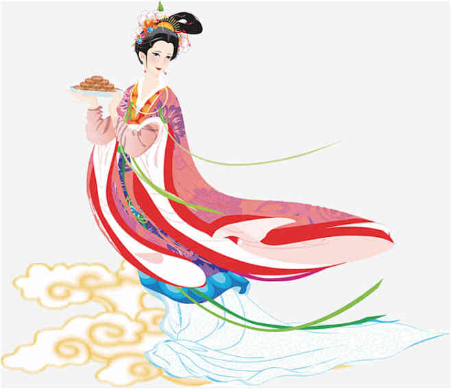 嫦娥奔月动漫人物