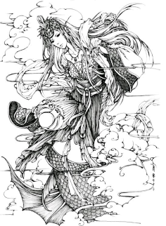 早已无感,采集到插画线稿