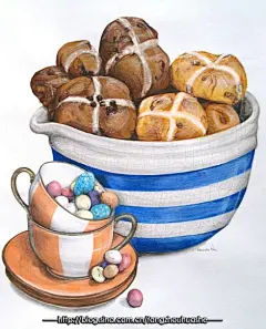 Alexandra &lt;wbr&gt;Nea的生活美食插画作品，小资又美味（Ⅱ &lt;wbr&gt;）