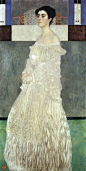 克里姆特：一次逃离_阿特 : 1905 年之后，克里姆特的风景画有了一些变化，忧郁的色调减少，丰富的阿特湖在他的画布上开始被压缩，变得越来越扁平，就像《罂粟田》和《公园》两幅画，前者被大面积罂粟花占据，只留有上方的一丝天空，后者的大…