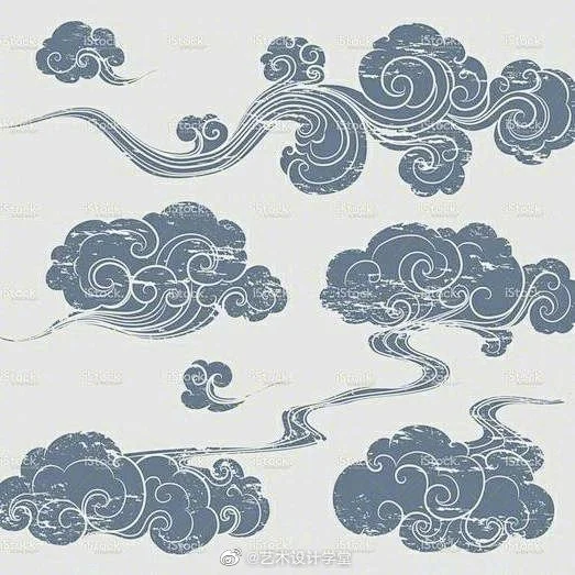 艺术家超话#装饰纹样# 传统云纹图案纹样 -花瓣网