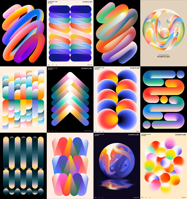 geometric geometry gradient gradients graphic graphic design poster ...