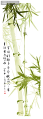 翠绿中国风咏竹