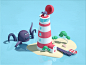 Gif octopus lighthouse zidler dribbble