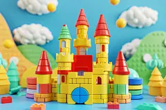 积木配件城堡搭建