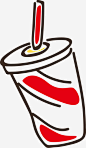 手绘快餐图标矢量图高清素材 可乐 图标 快餐 手绘 餐饮 矢量图 免抠png 设计图片 免费下载