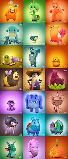 Diamond Digger Saga_Characters Part1 : Characters and logo that i produced for Diamond Digger Saga. Modelling, texturing, illumination, posing, rendering, materials and final composition in Photoshop.
