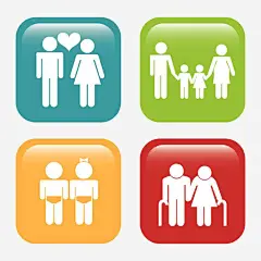 图标上的一家人高清素材 一家人 一家人手绘 亲人 妈妈 孩子 家人 家庭 幸福 情亲 温暖 温馨 爸爸 融洽 血缘 免抠png 设计图片 免费下载