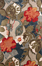 Jaipur Hand-Tufted Floral Wool/ Art Silk Blue/Red Area Rug (3.6 x 5.6) transitional-area-rugs