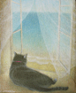 Saatchi Online Artist: Noriko Senshu; Acrylic, 2010, Painting "At the window"