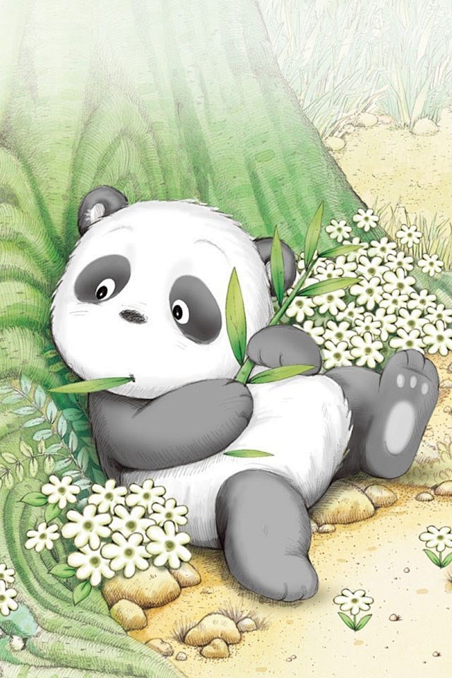 可爱|小熊猫|卡通|手机壁纸|可爱小熊猫...