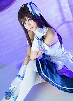 动漫人物涩谷凛cos图组 黑长直美少女萌萌哒 - 87G手游网