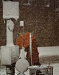 雪/

索尔·雷特 / Saul  Leiter “纽约派”摄影师（美国）