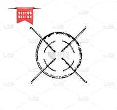 手,矢量,绘画插图,准星,靶子,壁纸刷,粉笔,分离着色,剪影,瞄准