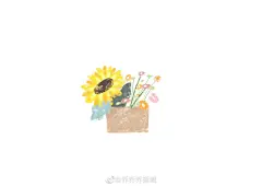 #procreate# ​

作者：@乔乔乔插画 

好冷的天气
送你一束花花呀
...展开全文c