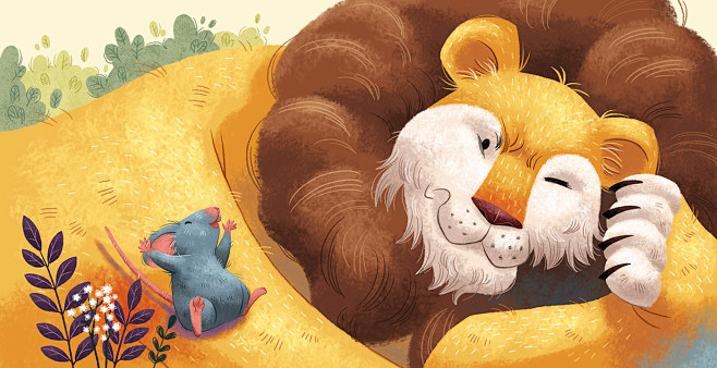 behance身上的狮子和老鼠