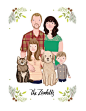 Custom Family Portrait couple portrait with or by kathrynselbert
