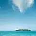 青色湖水蓝色天空背景