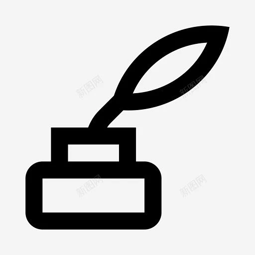 墨水笔作者文具 标志 UI图标 设计图片 免费下载 页面网页 平面电商 创意素材-花瓣网