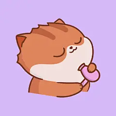 卡通猫咪享用甜点插画