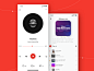 Pop Music App mobile app ux design ui