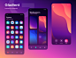 Gladient Iconset App Exploration themes galaxy material wallpaper wall illustrations cards dashboard app gradient mobile ios icons illustration