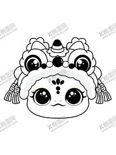 快乐蛇舞狮头线稿卡通插画 【酷图网】蛇卡通图片,蛇图片,蛇手机壳,蛇壁纸,蛇插画,蛇年快乐,小青蛇,小萌蛇,蛇宝宝,蛇素材图片,生肖蛇,生肖,十二生肖,素材图片,卡通素材,蛇年素材,蛇卡通,潮玩ip,蛇ip,生肖ip,阿茹ip,阿茹插画,蛇卡通素材,线稿