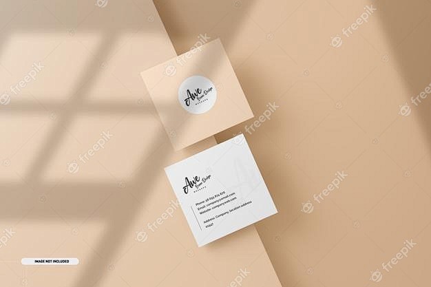 Square business card...