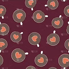 白昼,四方连续纹样,动物心脏,贞德,情人节卡,可爱的,华丽的,浪漫,壁纸,爱