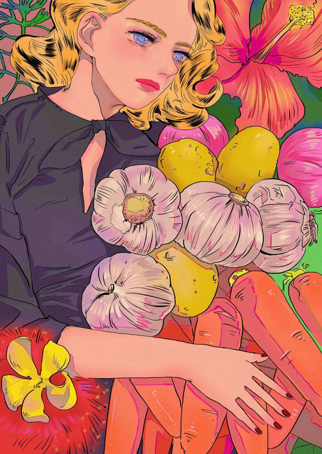日系 粉色 少女心 软妹 个性 插画手机...