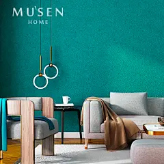 北欧风纯色素色灰色墙纸家用客厅卧室电视背景墙蓝色壁纸现代简约-tmall.com天猫_3319562599