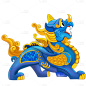 手绘-中国传统动物元素-神兽