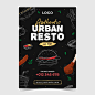 Restaurant flyer template illustrated Free Vector
