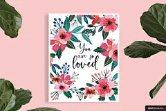 艳丽 手绘 水彩插画 野花 花纹花边图案设计平面设计