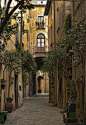 古老的街，托斯卡纳，意大利 #人文艺术# #童话#